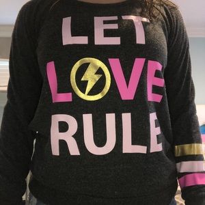 CHASER “Let Love Rule” soft sweatshirt